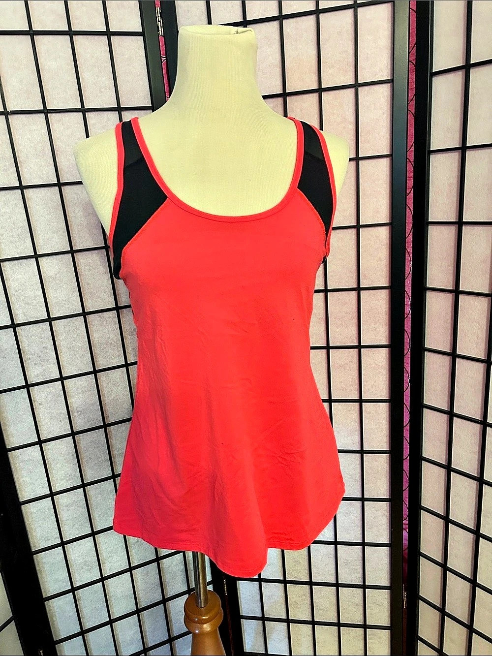 Fabletics Color Block One Piece in Hot Pink & Black